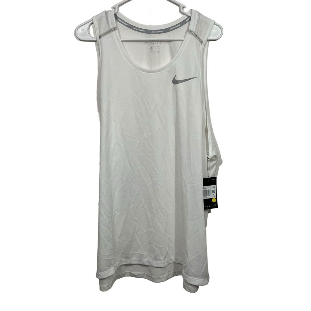 NWT Nike Running Dri-Fit White Ventilated Athletic Tank Top